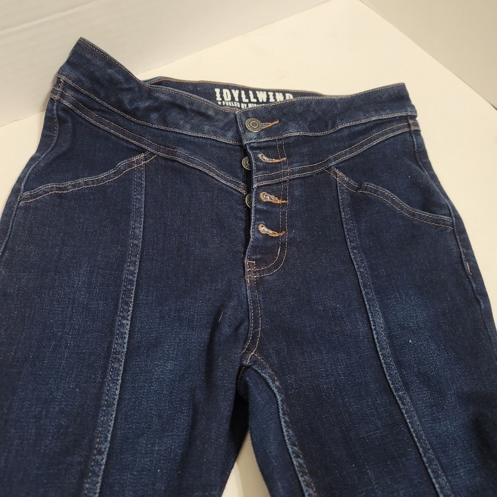 Idyllwind Dark Blue Flare Jeans - Picture 2 of 9